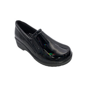 Easy Works By Easy Street Clogs Leeza Iridescent Patent - Medium